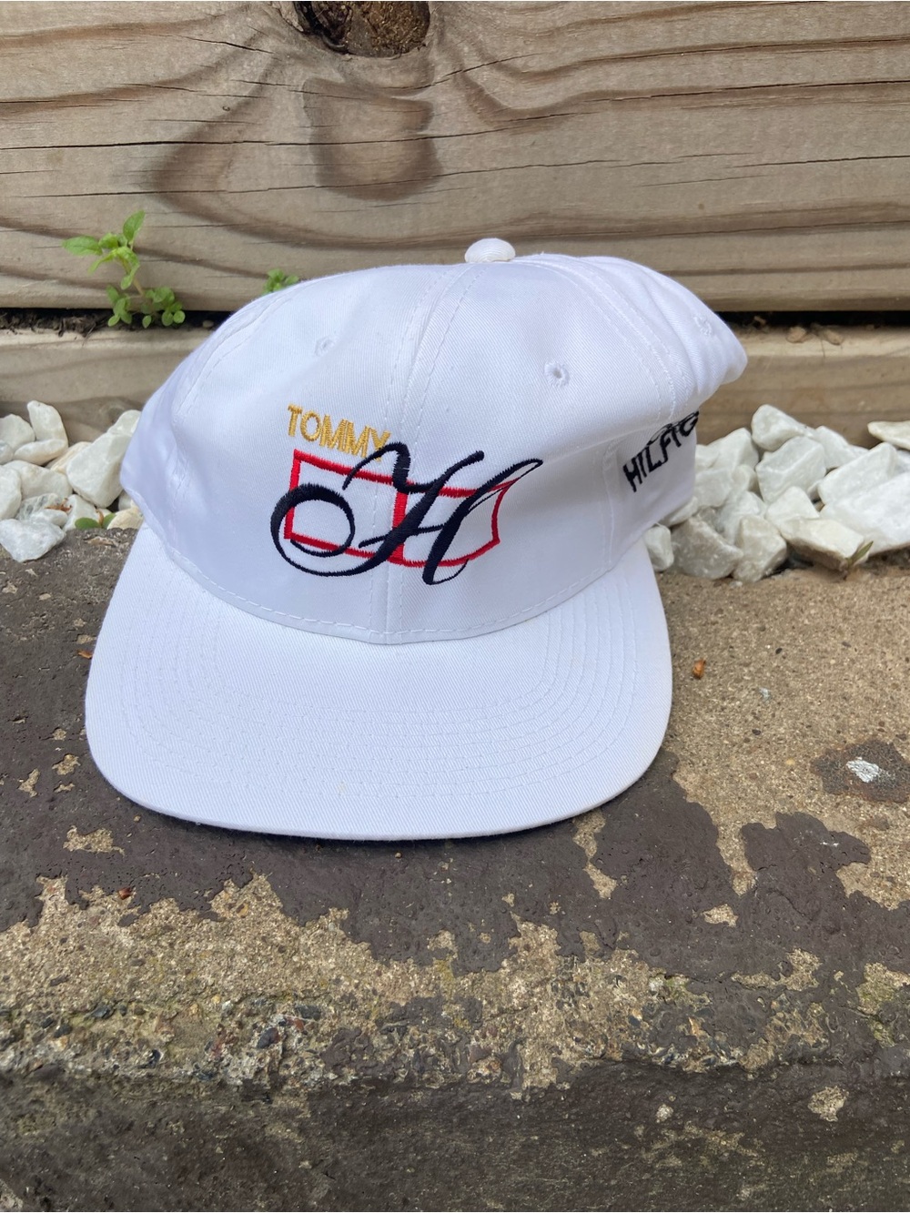 NWOT Vintage 90's Tommy Hilfiger Boot Snapback Hat